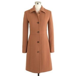 J Crew Lady Day Coat Camel size 6